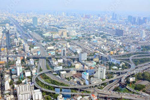 Overview of Bangkok City in Bangkok  Thailand