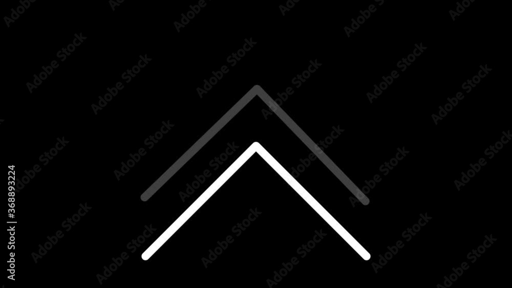 Looping three arrows swipe up animation for social media Looping three arrows swipe up animation for social media