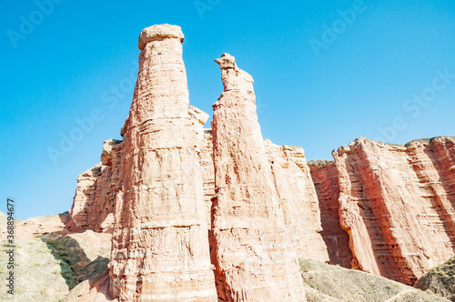 Danxia Scenic Area, Zhangye Binggou, Gansu, China photo