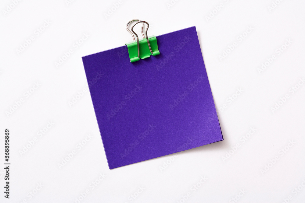 note paper and clip isolated on white background
note paper and clip isolated on white background