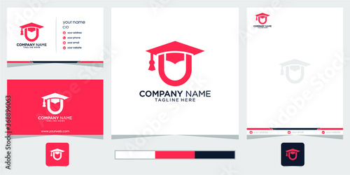 letter U with toga logo template