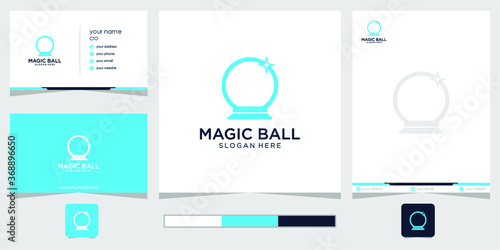 magic ball logo template