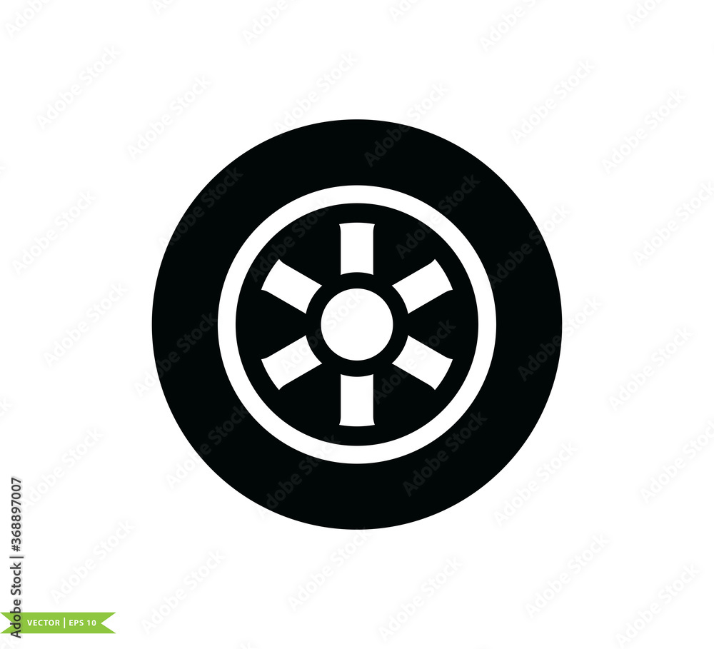 Tire icon vector logo design template Tire icon vector logo design template
