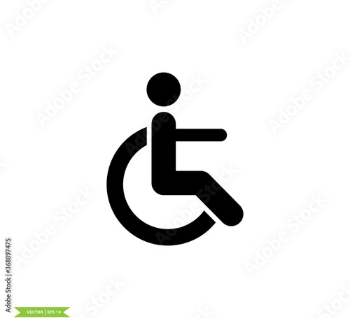 Toilet icon vector logo design template