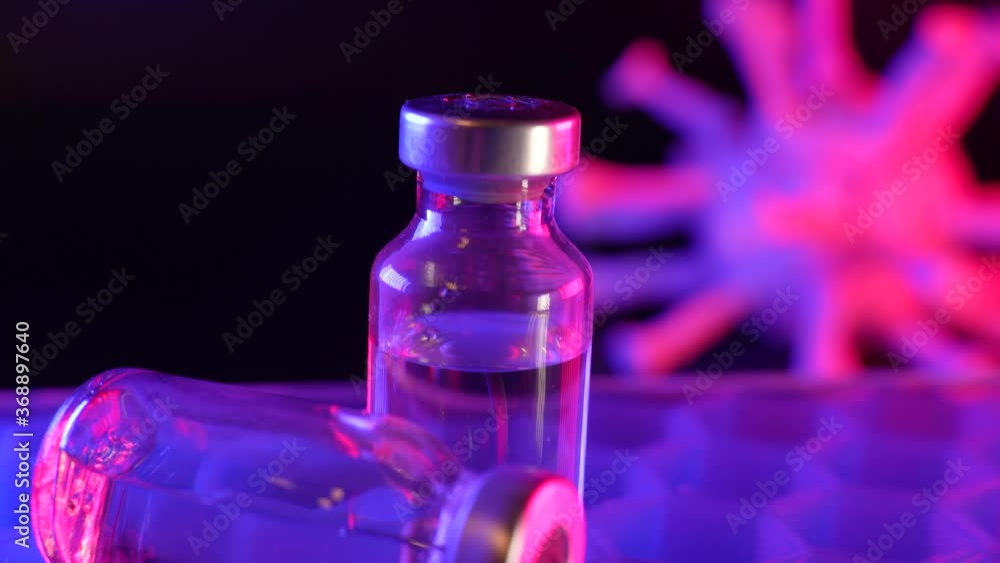 vaccine bottle with a label that Corona virus Vaccine injection,Healthcare And Medical concept. vaccine bottle with a label that Corona virus Vaccine injection,Healthcare And Medical concept.