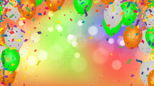 Balloons Card with use to present section label Discounts SALE Vector Illustration EPS 10