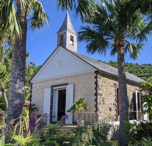 St. Bartholomew Anglican church in Gustavia, St. Bart's photo