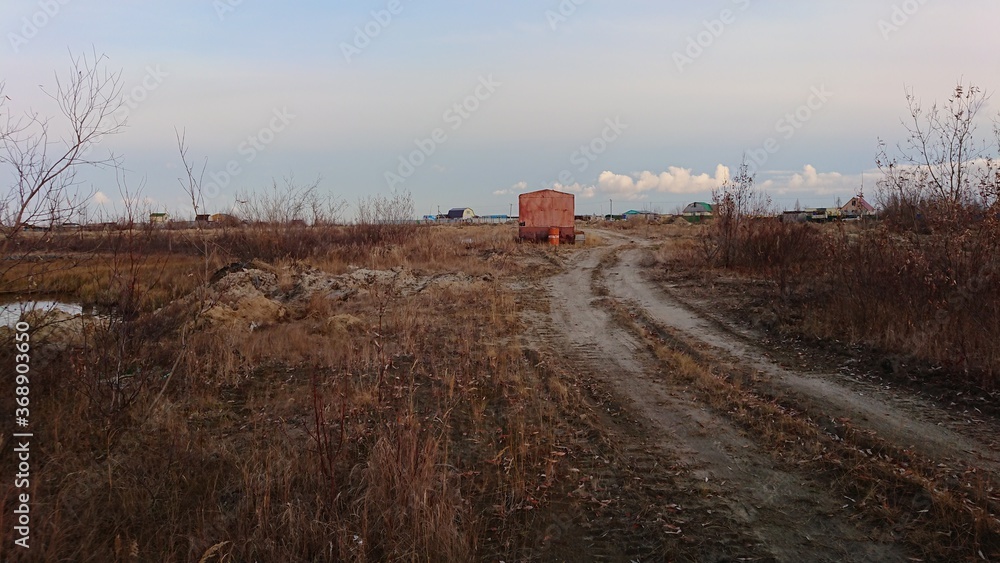 Obraz premium old railroad track