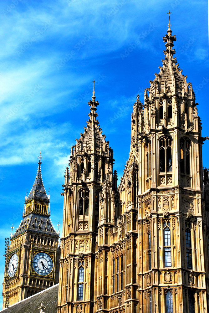 View of Westminster Parliament in London