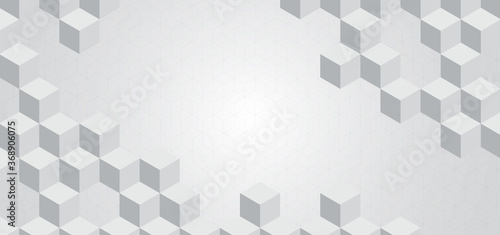 Geometric square shape 3d pattern design and pattern background