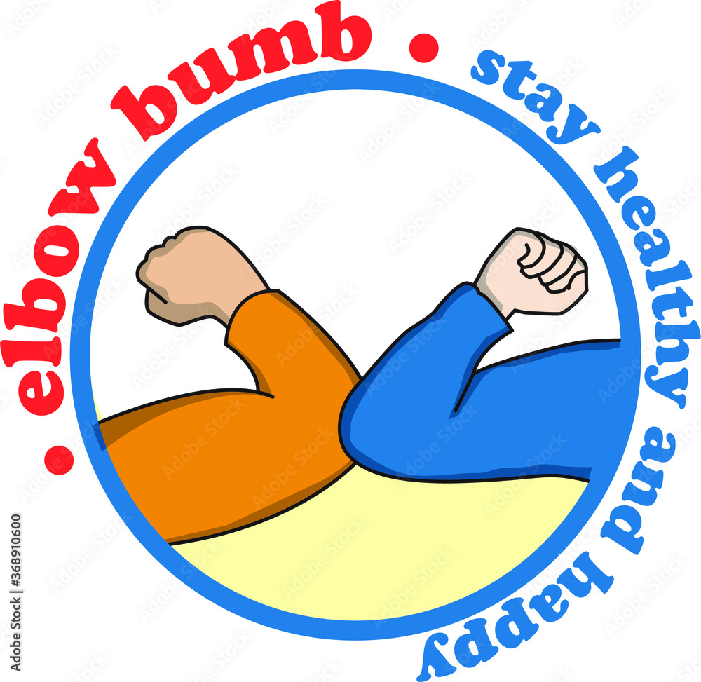 Non-Contact Greetings during the COVID-19 period. Vector line art illustrations. Corona bumb. Elbow bumb. Non-Contact Greetings during the COVID-19 period. Vector line art illustrations. Corona bumb. Elbow bumb.