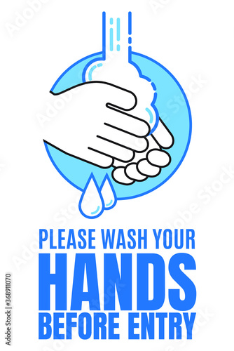 Washing hands with soap and water properly cartoon vector illustration. Flat medical care hygiene personal skin cleaning procedure. Virus prevention protection steps design template