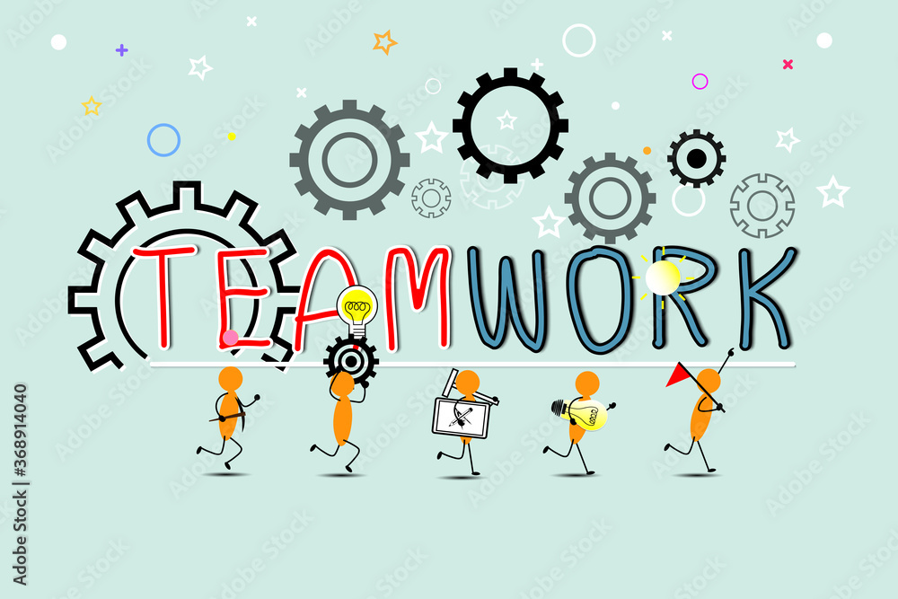 the leader and teamwork concept the leader and teamwork concept