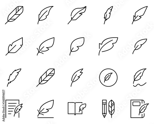 Pen line icon