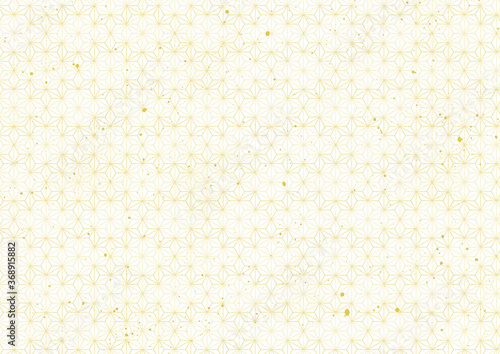 麻の葉文様の和紙の背景