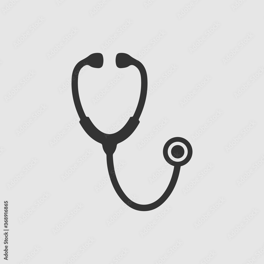 Vector Isolated Simple Stethoscope Icon Vector Isolated Simple Stethoscope Icon