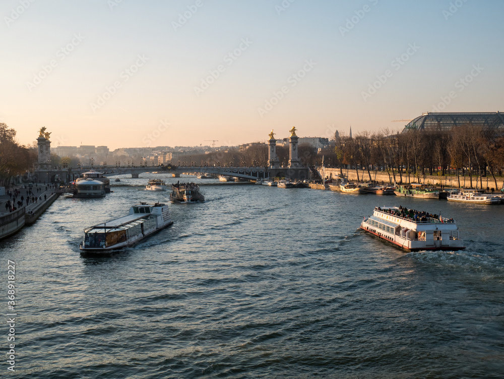Fototapeta premium siene river in paris