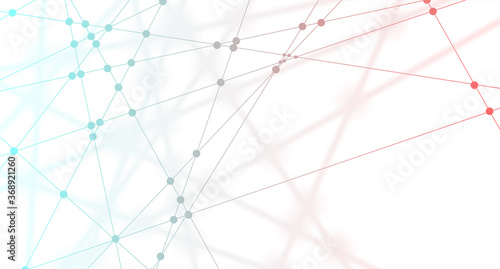 Technology bright low poly connection abstract background