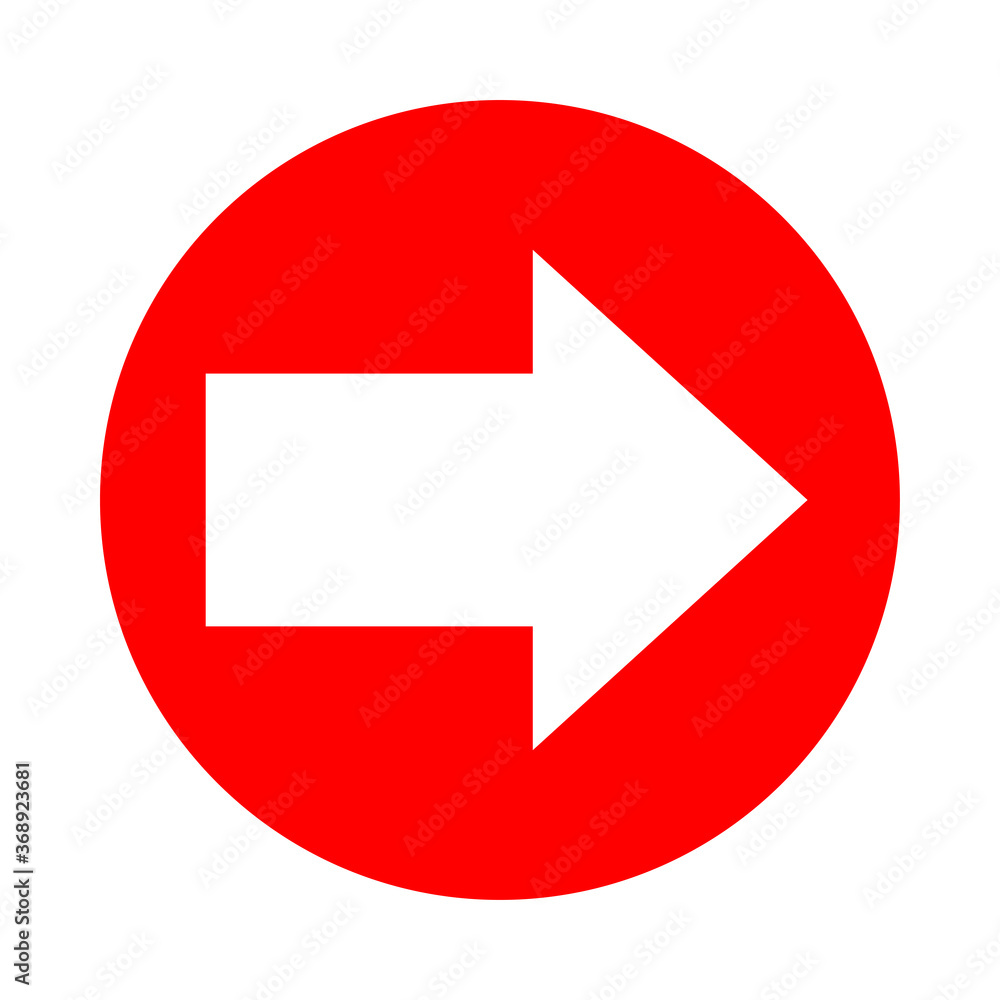 circle red with arrow pointing right for icon isolated on white, circle with arrow for button interface app, arrow sign of next or download upload concept, arrow flat simple symbol for direction circle red with arrow pointing right for icon isolated on white, circle with arrow for button interface app, arrow sign of next or download upload concept, arrow flat simple symbol for direction