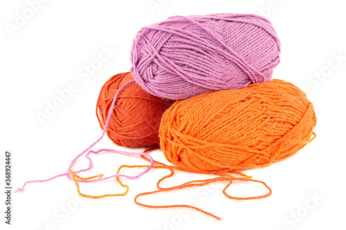 Three yarn clews