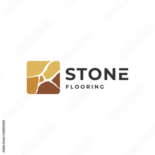 flooring logo inspiration with stone element.