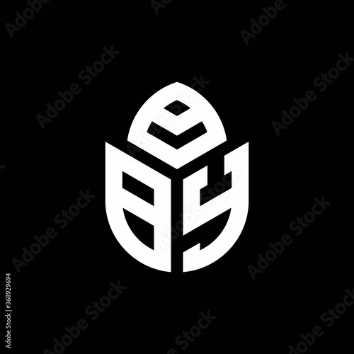 BY monogram logo with a cypress shape luxury style