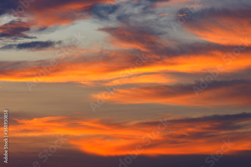 red sunset sky © jukuraesamurai
