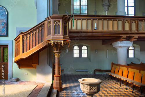 Die evangelisch-lutherische Matthäuskirche in Bischofsgrün, Fichtelgebirge (Bayern)