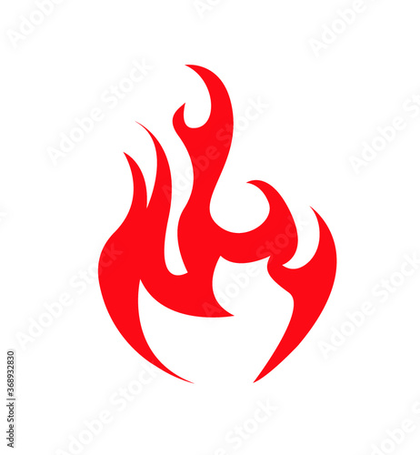 Abstract Fire Icon vector illustration
