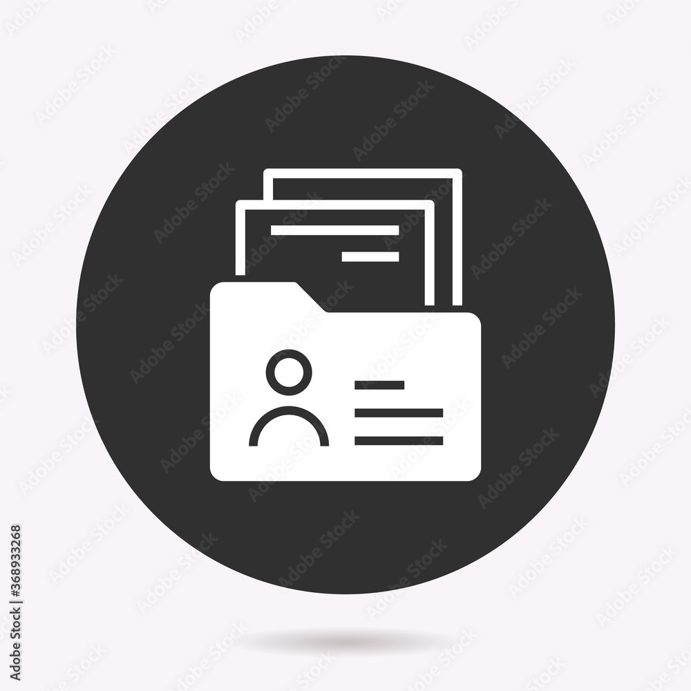 Portfolio - vector icon. Illustration isolated. Simple pictogram. Portfolio - vector icon. Illustration isolated. Simple pictogram.