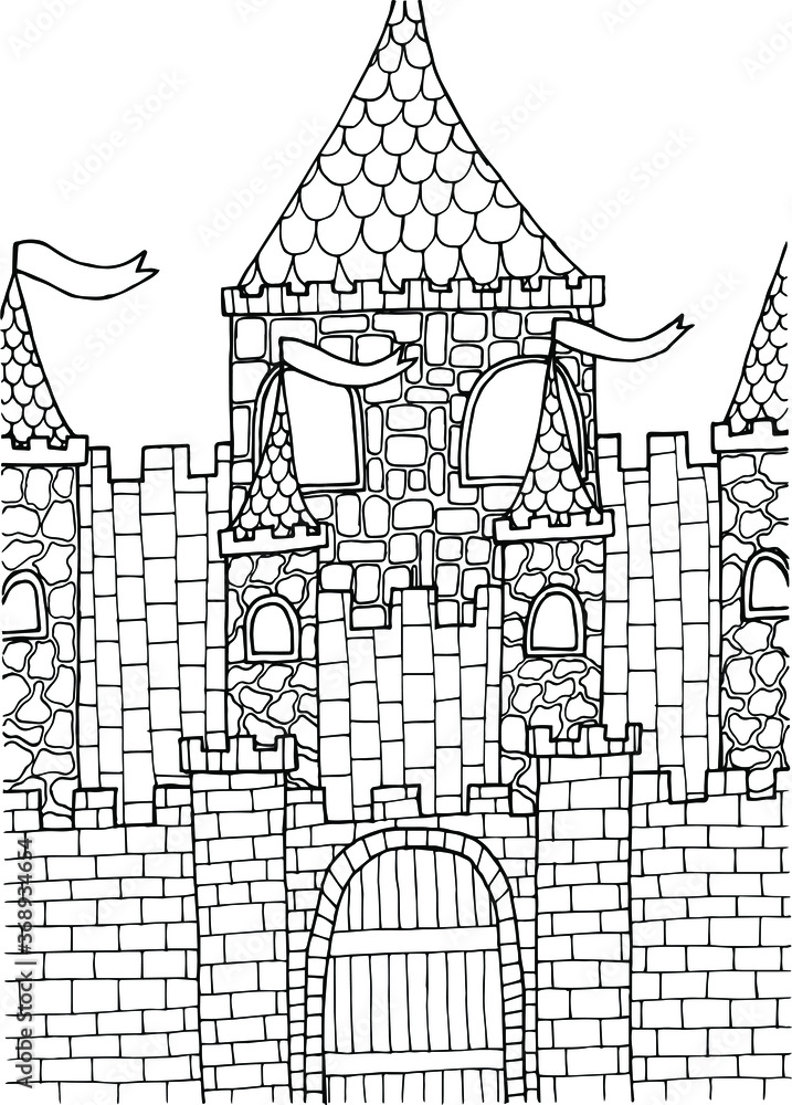 Fototapeta premium sketch of a house