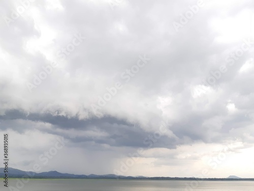storm clouds over the estuary
