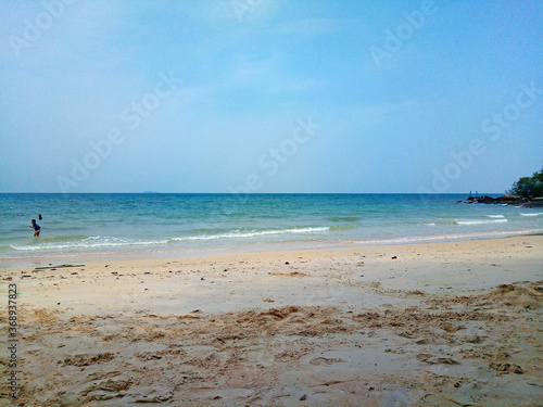 Blue sky  beach  sea  sand