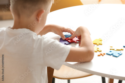 Little boy with autistic di...
