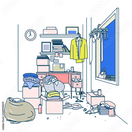 Room not tidyed up