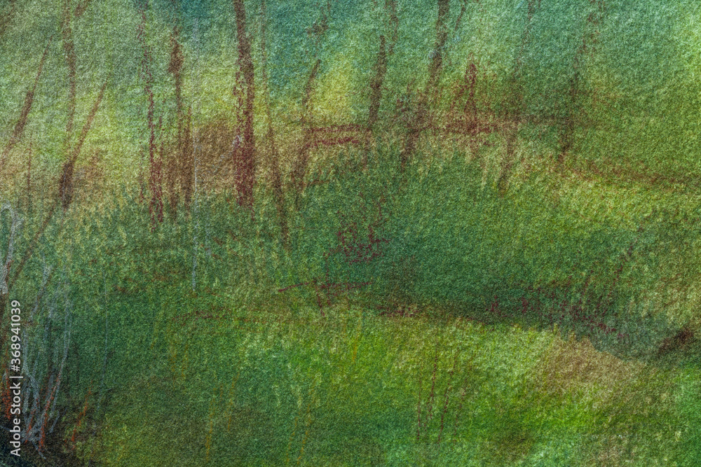 Abstract art background dark green and brown colors. Watercolor painting on canvas with soft olive gradient. Abstract art background dark green and brown colors. Watercolor painting on canvas with soft olive gradient.