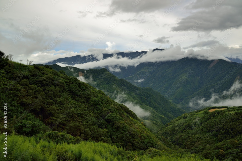 Mountain landscape-Mountain View Resort in the Hsinchu,Taiwan.