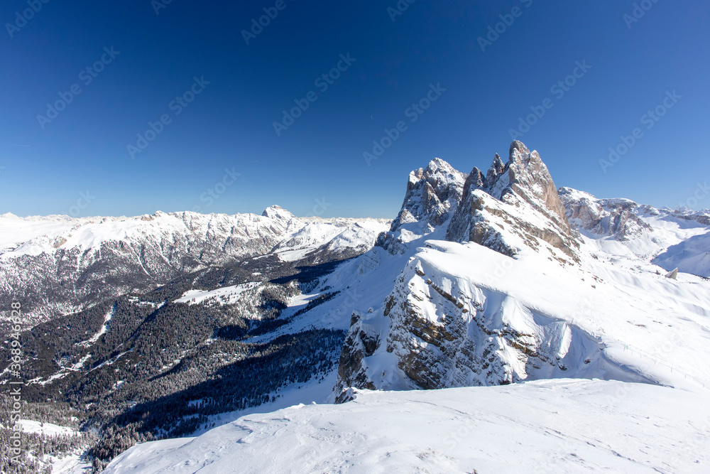 Seceda Mountain Val Gardena, Santa Cristina Gherdëina, South Tyrol, Italy