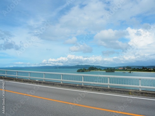 Kouri Bridge in okinawa, JAPAN