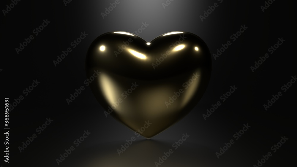 Heart 3d render for background Heart 3d render for background