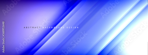 Motion concept neon shiny lines on liquid color gradients abstract backgrounds. Dynamic shadows and lights templates for text