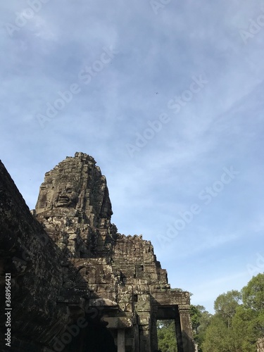 The tranquil stone faces of Bayon. 