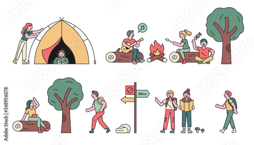 People who enjoy camping in a variety of ways.