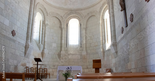 Talmont-sur-Gironde. Chevet de l'église Sainte-Radegonde. Charente-Maritime. Nouvelle-Aquitaine	