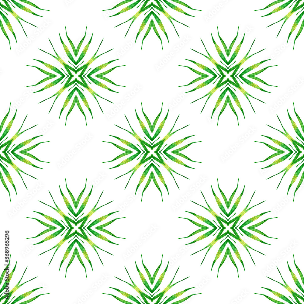 Medallion seamless pattern. Green appealing boho Medallion seamless pattern. Green appealing boho