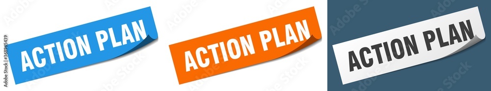 action plan paper peeler sign set. action plan sticker action plan paper peeler sign set. action plan sticker