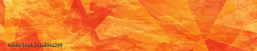 Bright orange geometric polygonal grunge background. Hi-tech vector low poly banner design