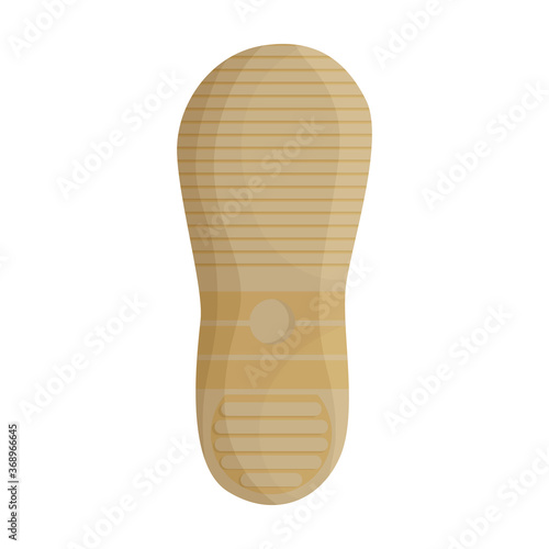 Footprint vector icon.Cartoon vector icon isolated on white background footprint.