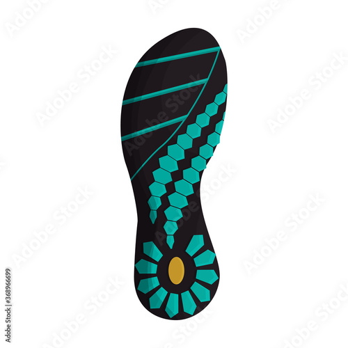 Footprint vector icon.Cartoon vector icon isolated on white background footprint.