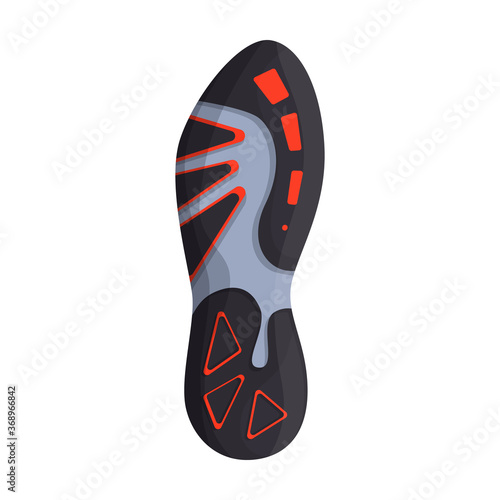 Footprint vector icon.Cartoon vector icon isolated on white background footprint.